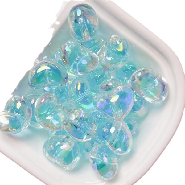 oly-4af3c94e22a8a89137be2b445153602e Wholesale Sugar Heart Acrylic Bead-in-Bead Electroplated DIY Phone Charm Jewelry Making Fashion Accessory