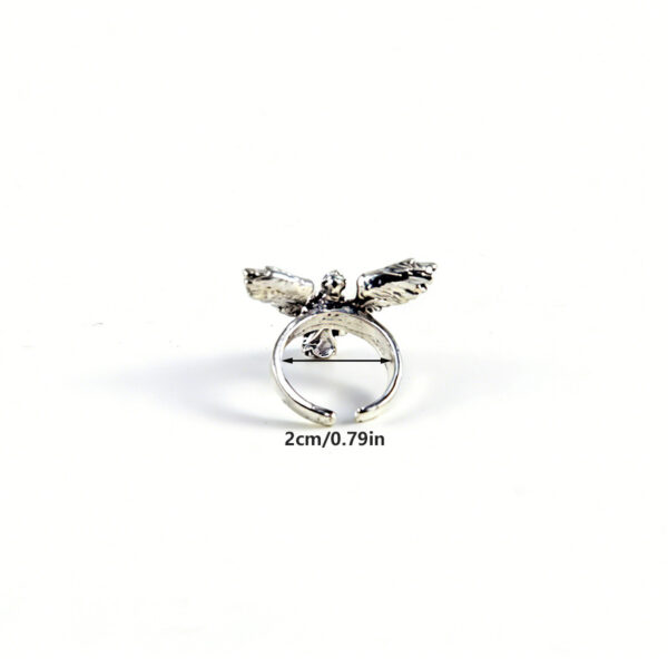Wholesale Silver Zinc Alloy Angel Wing Ring Retro Men S Fashion Accessory Everyday Gift