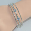 oly-4b880877c978feedb5a85b2bc3eda20d Wholesale Minimalist 3 Row Rhinestone Open Bracelet Silver Tone Fashion Accessory Chic Everyday Wear Boutique Resale