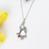 oly-4bf8d7a2d69f76608de2681cce47569c Wholesale Vintage Vine Floral Heart Pendant Necklace Fashion Accessory Gift Boutique Resale