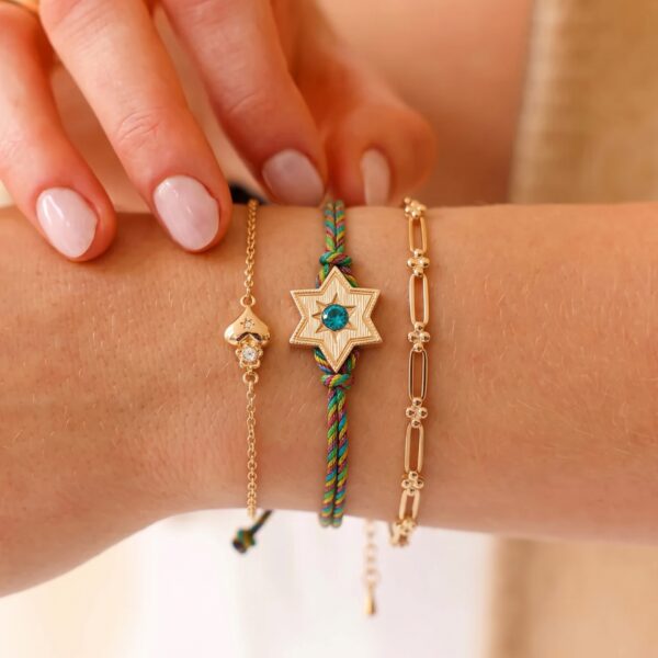 Wholesale Retro Copper Braided Bracelet With Cherry Star Heart Square Pendants Women S Fashion Jewelry Accessory For Boutique Resale