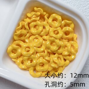 02-yellow / Size is about 13mm, inner diameter is about 5mm (sold by the piece)