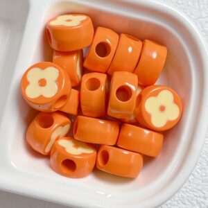 10-orange / Size is about 18mm, hole diameter is about 6mm