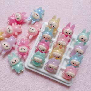 Wholesale UV Coated Glitter Glow in the Dark Cute Cartoon Resin Loose Beads for DIY Phone Charm, Bag Charm, and Gift Making OLY Exclusive