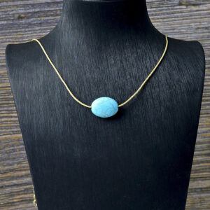 Turquoise oval necklace
