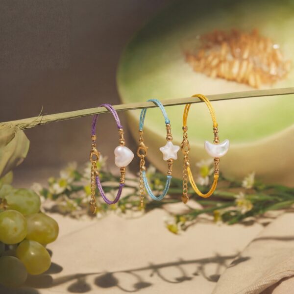 Wholesale Dreamy Star Moon Love Bracelet Colorful Unisex Charm Jewelry Accessory