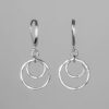 oly-4c89be4370e2ada0f31640c387b5eac0 Wholesale Vintage Double Layer Hammered Round Hoop Pendant Earrings For Women Zinc Alloy Gift And Boutique Resale
