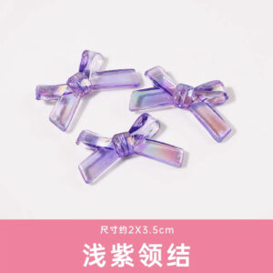 05 bow tie-light purple