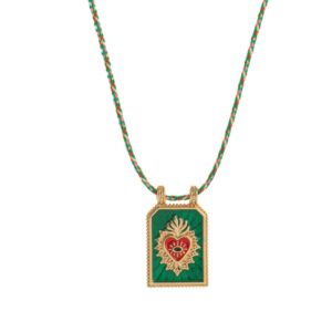 Green necklace (without beads) KC gold