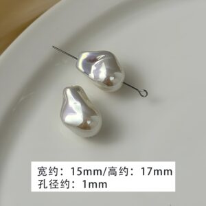 E139-13-[white] big baroque / (sold by piece) see picture for size
