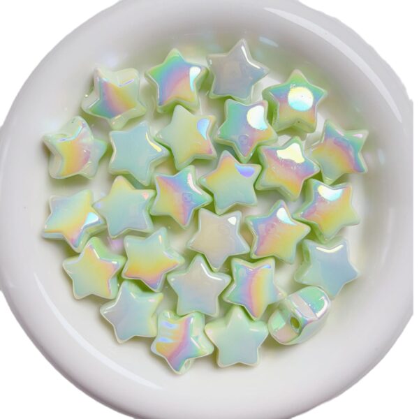 oly-4d3ea2f6d3919728359dc616c83abb32 Wholesale Cream UV Acrylic Five-Pointed Star Loose Beads for DIY Jewelry, Phone Charms, Hair Accessories, Boutique Resale