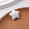 Wholesale Red Acrylic Flocked Star Loose Beads for DIY Jewelry Making and Gift Giving