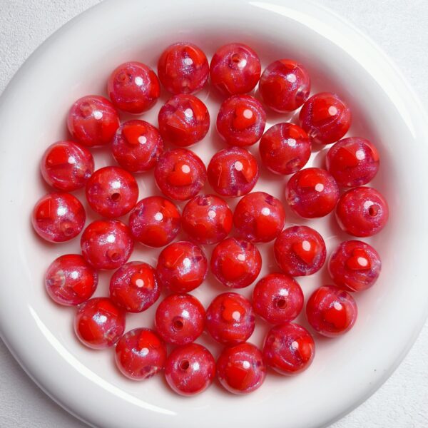 oly-4dc0be4db1e95ef66ce1347f3c9b4384 Wholesale Acrylic Heart Beads Candy Color Fine for DIY Jewelry Making Phone Charms Earrings Craft Supply