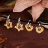 Wholesale 1Titanium Steel Electroplated Lucky Star Oval Ear Cuff French Color Block Design Fashion Accessory For Party
