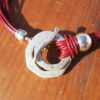 oly-4deaa4d0eef5b1773e56e8018481c7eb Wholesale Alloy Double Ring Wax Rope Choker Necklace Bohemian Retro Ethnic Chic Jewelry Gift