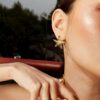 oly-4e4376053241c55c868f964a21edbd75 Wholesale Electroplating Copper Starfish Jewelry Set Necklace Earrings Ring Ocean Beach Summer Fashion Accessory For Women Party Gift