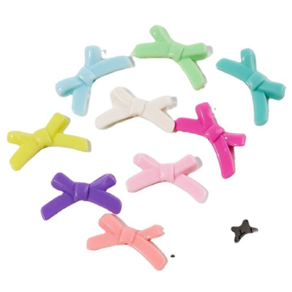 oly-4e75d0cd50eb723516d93f42108f9f09 Wholesale Macaron Color Bow Knot Acrylic Loose Beads for DIY Bracelet Necklace Phone Charm Jewelry Making Supplies