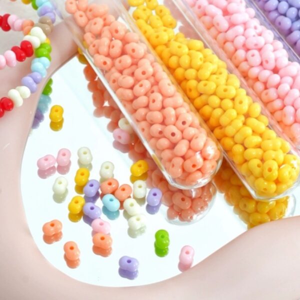 oly-4ebd5d51a69e6e84203dc6a174e87ba1 Wholesale Acrylic Peanut Shape Loose Beads for DIY Jewelry Making Bag Charms Necklace Craft Supplies