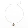 Wholesale Trendy Dog Hugging Paw Print Pendant Necklace Zinc Alloy Pet Memorial Charm Fashion Accessory Gift
