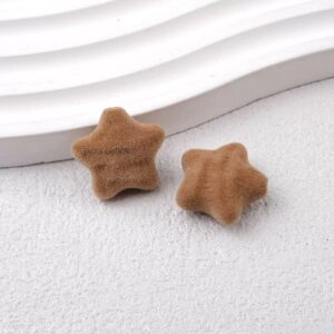 04-light coffee / Size is about 19*18mm, hole diameter is about 3mm