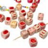 oly-4ee35d31417f995592bf2371dd4b1ebd Wholesale Puppy Print Acrylic Square Loose Beads for DIY Bracelet Phone Charm Jewelry Making Craft Supply