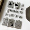 Wholesale Stylish Matte Acrylic Star Square Beads Loose Spacer Beads for DIY Phone Charm Jewelry Making