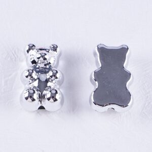 01-Silver / Size is about 12 * 18mm, aperture is about 2mm