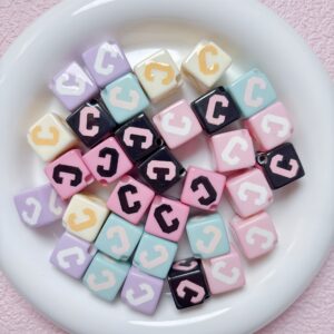 08-randomly mix colors / Size is about 15mm, hole diameter is about 4mm