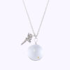 Wholesale Trendy Dandelion Oval Pendant Necklace Artificial Crystal Glass Fashion Jewelry Accessory