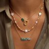 oly-4fb238d0ccc390da8a617afd9e857ac0 Wholesale Stylish Geometric Heart Tassel Y Shaped Necklace 18K Gold Plated Stainless Steel Jewelry Gift