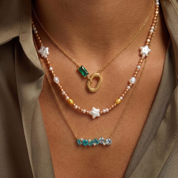 oly-4fb238d0ccc390da8a617afd9e857ac0 Wholesale Stylish Geometric Heart Tassel Y Shaped Necklace 18K Gold Plated Stainless Steel Jewelry Gift