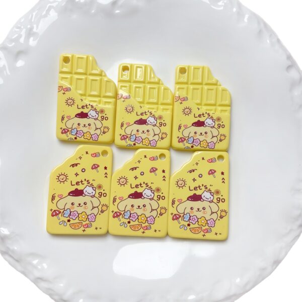 Wholesale Trendy Cartoon Printed Acrylic Pendant with Hanging Hole, DIY Phone Chain Keychain Accessory for Everyday Use and Boutique Resale OLY Exclusive