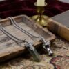 oly-4fea3bb3fab7c53739eaef187528384a Wholesale Retro Sword Pendant Necklace Zinc Alloy Buddha Hand Ethnic Design Fashion Jewelry Accessory For Boutique Resale