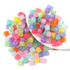 oly-506b33fe0e6a1449a3661138433fce2b Wholesale 100Pcs Jelly Acrylic Loose Spacer Beads, Transparent Candy Colors, DIY Jewelry Making Accessory for Bracelets and Necklaces