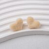 oly-509f87eaf32fece41f4f63c79a2c5748 Wholesale Macaron Flocked Heart Acrylic Beads DIY Phone Charm Keychain Accessory