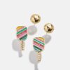 oly-51189321fec64f4f682f1bf2b28d98a1 Wholesale Chic Sports Theme Copper Earrings Electroplated Tennis Basketball Golf Jewelry Accessory For Boutique Resale