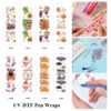oly-513cfc53f191d224c99ba81e32a707ba Wholesale 2/8/16pcs Sweet Kawaii Ghost Pumpkin Monster Halloween Pen and Bookmark Stickers UV DTF Wraps