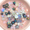 Wholesale Electroplated Acrylic Loose Beads Mixed Silver Styles DIY Jewelry Making Kit for Phone Chains and Necklaces