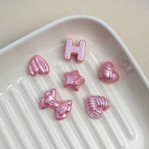 07-Watermelon Red / Letter beads