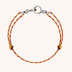 Orange (silver) bracelet