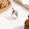 Wholesale Stylish Antique Silver Unisex Geometric Ring Retro Angel Design Fashion Jewelry Accessory
