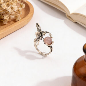 oly-51e52ef55c90936ab17b11233940ab84 Wholesale Stylish Antique Silver Unisex Geometric Ring Retro Angel Design Fashion Jewelry Accessory