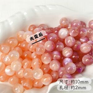 05-orange / Size is about 10mm, hole diameter is about 2mm
