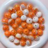 Wholesale 16mm Acrylic Electroplated Rainbow Striped Lollipop Beads for DIY Phone Charm Jewelry Making