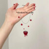 oly-52dd14bf40702d57f91dd175507d95f9 Wholesale Trendy Red Heart Pendant Necklace Zinc Alloy Jewelry Accessory For Boutique Resale