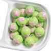 Wholesale Stylish Hand-Painted Flower Heart Acrylic Loose Beads for DIY Jewelry Keychain Phone Charm Craft Supply