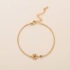 oly-5373ff564653dfd8844fff9825a8f432 Wholesale December Flower Bracelet Zircon Birthstone Pendant Bracelet Women's Zodiac Peanut Day Birthday Flower Color Preservation