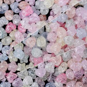 Wholesale 50pcs Acrylic Semi-Transparent Candy Color Heart Star Loose Beads for DIY Bracelet Pendant Jewelry Making