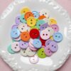 oly-540c9f3fceb481b43fad2d2e844ad38f Wholesale Acrylic Baking Paint Button Beads Light Blue Loose Beads for DIY Jewelry Making Bracelet Necklace Craft Supply