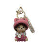 oly-5420b91bbddd1d4683dd96a43763d0cb Wholesale Rhinestone Keychain With Anti Lost Phone Number Plate Gift Boxed Car Key Accessory For Women